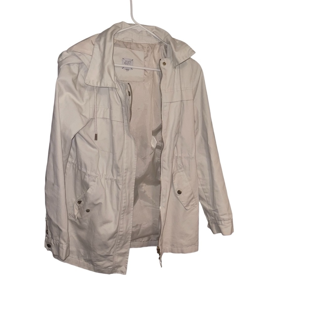 Light Beige Utility Jacket Cotton Blend